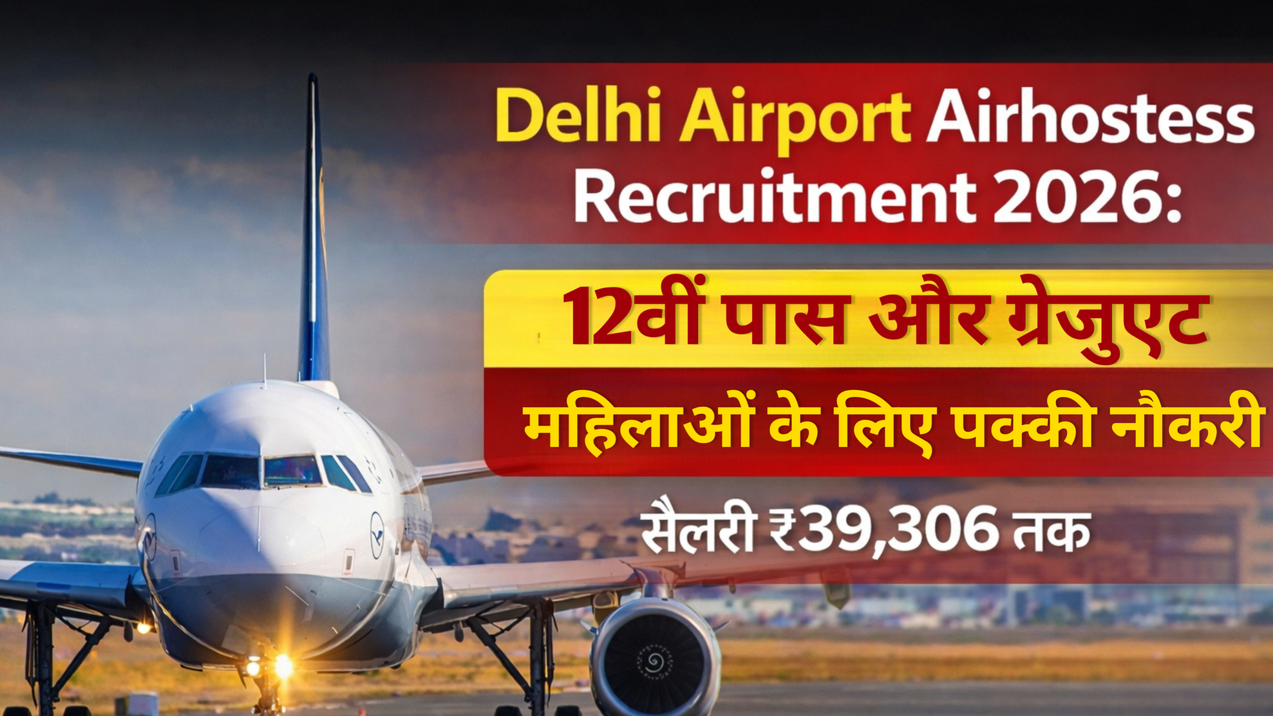 Delhi Airport Airhostess Recruitment 2026