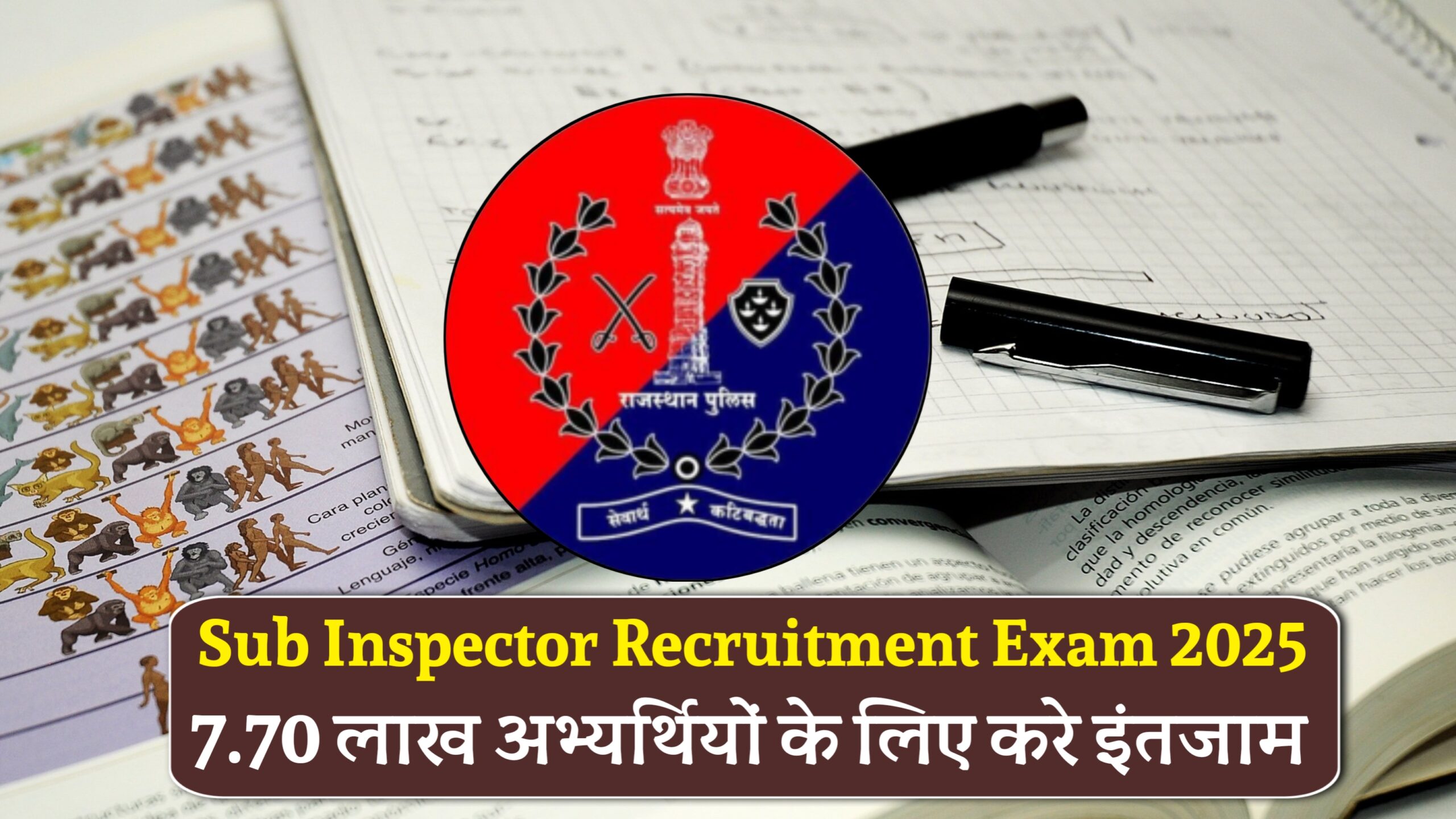 Sub Inspector Recruitment Exam 2025 Rajasthan