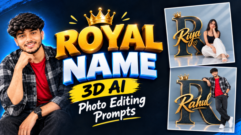 Royal Name 3D AI Photo Editing Prompts